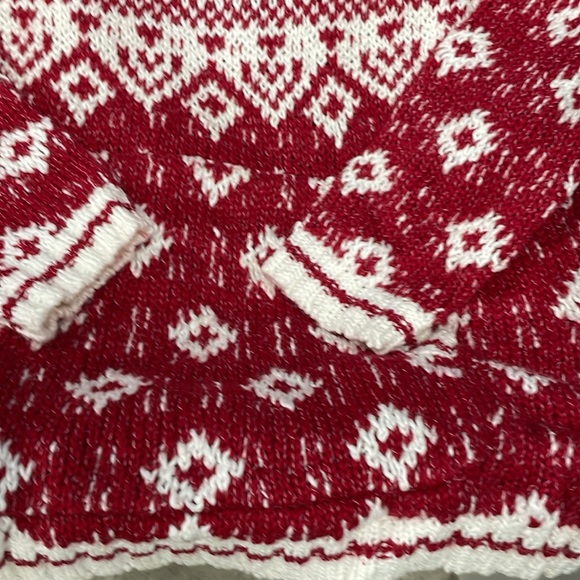 PINK ROSE CHRISTMAS SWEATER WITH HOOD - Picture 2 of 3